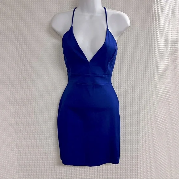 ladies royal blue dress Royal Blue/Cream Floral Dress – Felcman's Ladies Shop main image 1